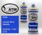 Preview: Saab, Juniper Blue Metallic, WA933L / 335 / GTS: 400ml Sprühdose + 400ml Klarlack - Set, von ATW Autoteile West.